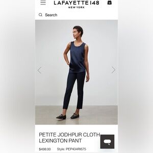 LAFAYETTE 148 REGULAR JODHPUR CLOTH LEXINGTON PANT